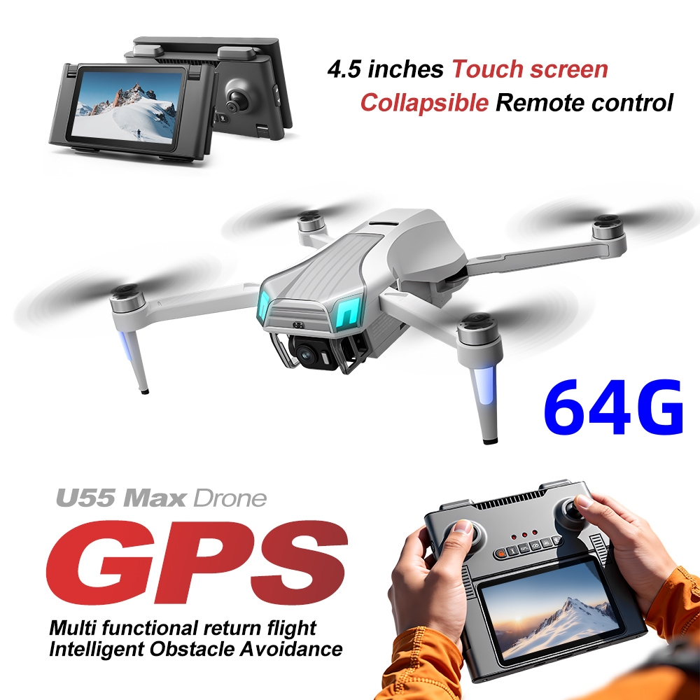 NCZOBOE U55 โดรน GPS ระดับมืออ - Drone Gimbal 2 Axis บทวิจารณ์และราคา