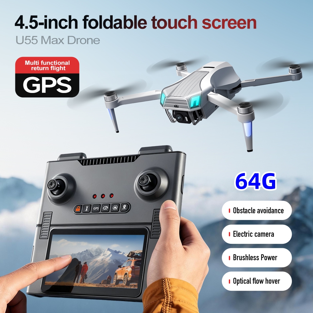 โดรน NCZOBOE U55 ระดับมืออาชีพ - Drone Gimbal 2 Axis บทวิจารณ์และราคา