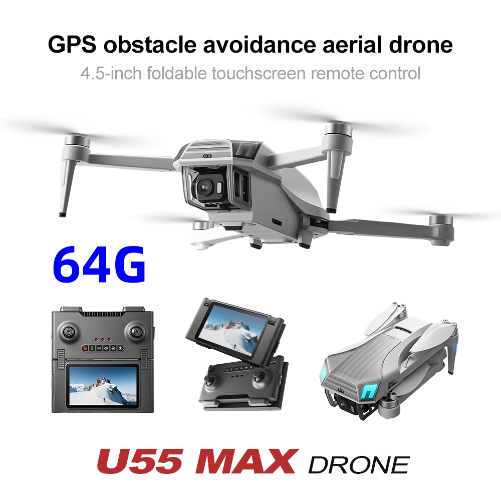 โดรน NCZOBOE U55 ระดับมืออาชีพ - Drone Gimbal 2 Axis บทวิจารณ์และราคา