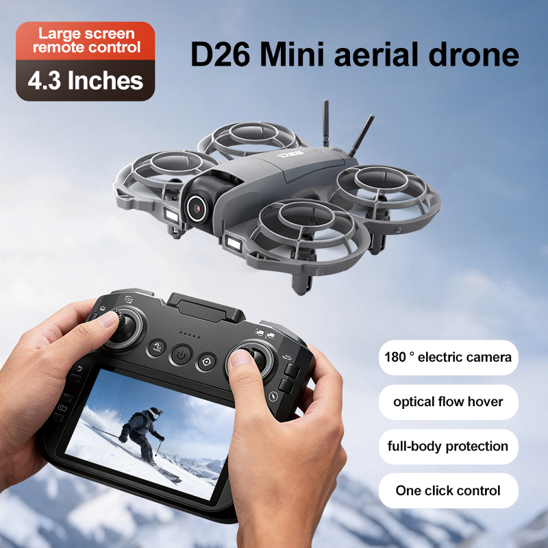 โดรน D26 4K ถ่ายภาพทางอากาศ HD - Drone Gimbal Case บทวิจารณ์และราคา