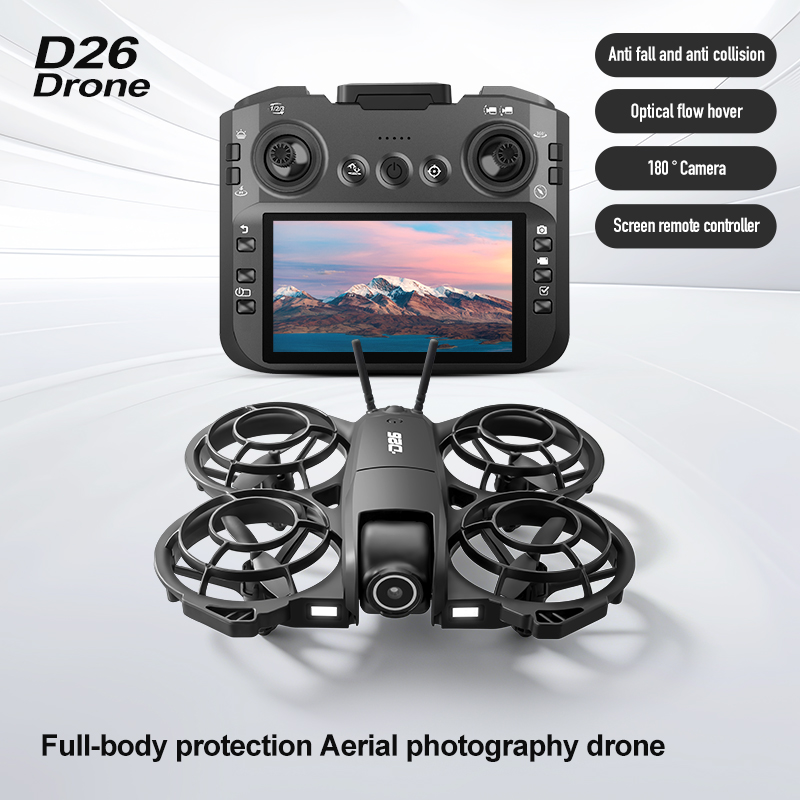 โดรน D26 4K ถ่ายภาพทางอากาศ HD - Drone Gimbal Case บทวิจารณ์และราคา